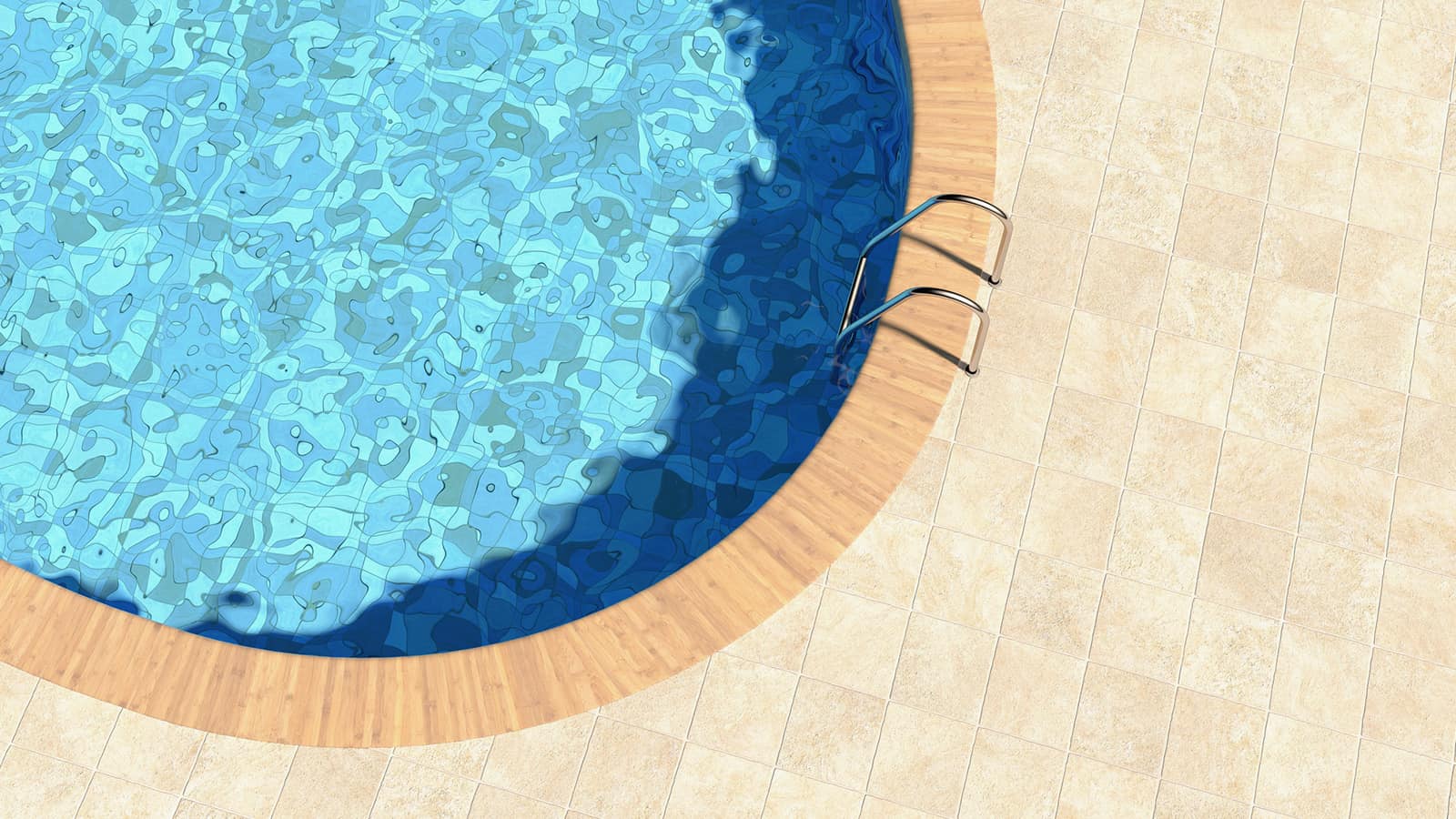 banner swimming pool tiling